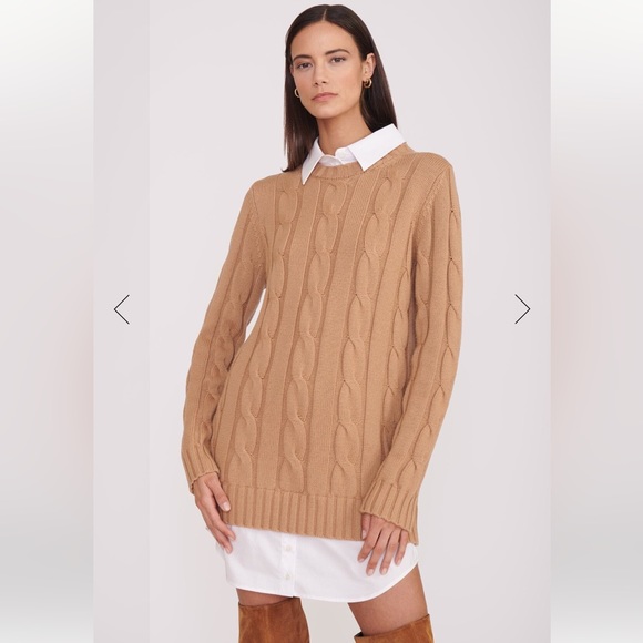 STAUD Dresses & Skirts - STAUD ALDRIN DRESS CAMEL WHITE